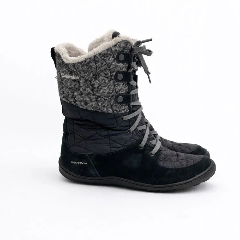 Columbia Women's Black and Gray Winter Boots